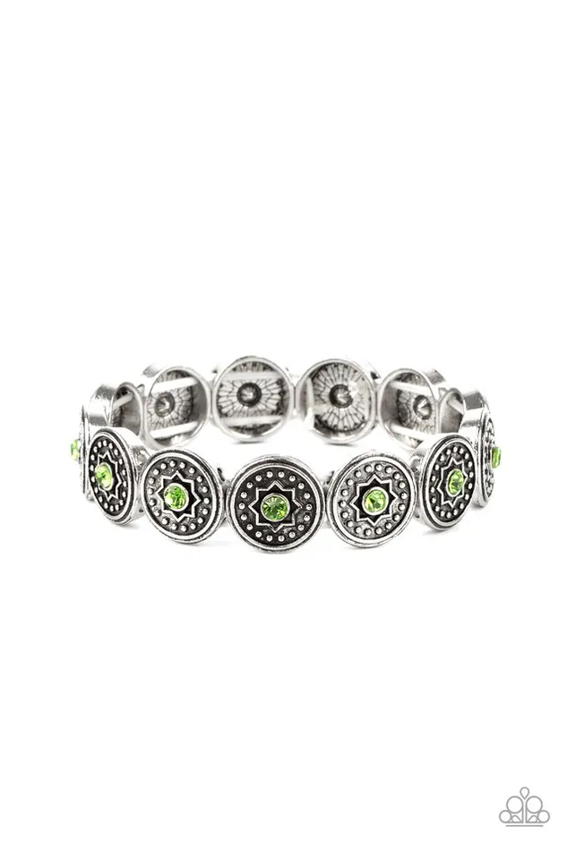 Bracelets Paparazzi Jewelry Paparazzi Bracelet Colorfully Celestial Green