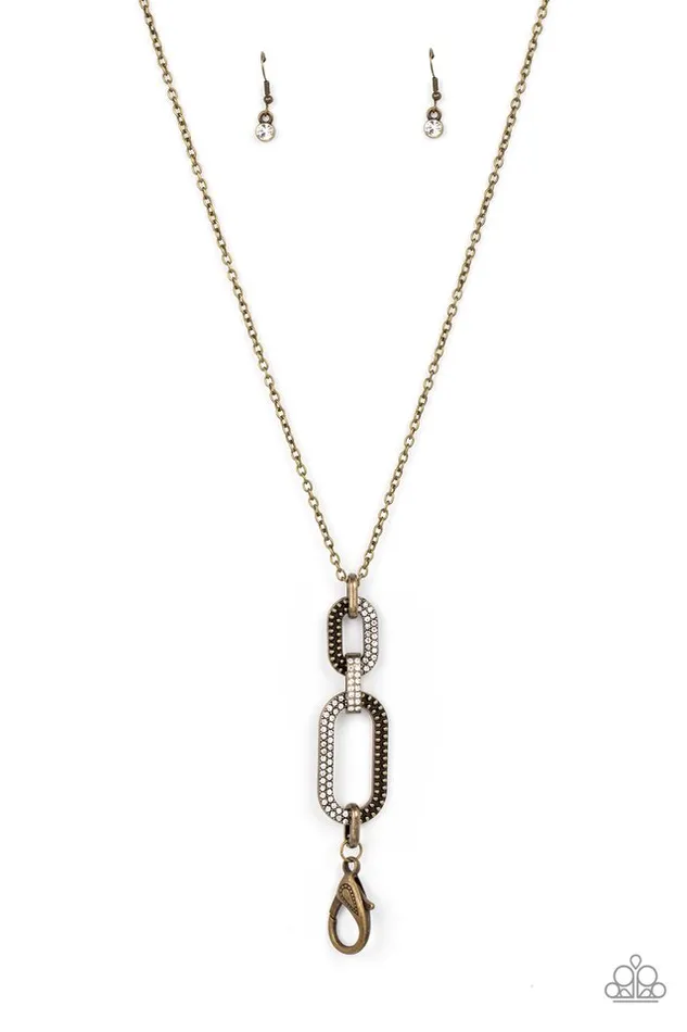 Necklaces Paparazzi Necklace OVALStatement of the Year Brass Paparazzi Jewelry Necklaces Paparazzi Necklace OVALStatement of the Year Brass Paparazzi Jewelry