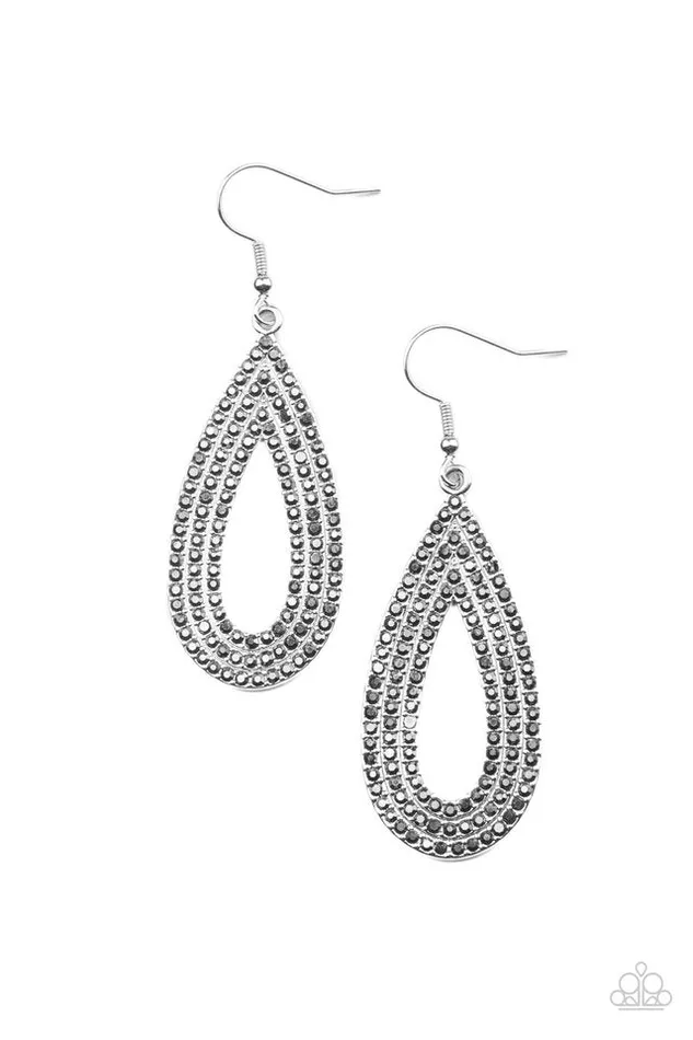 Paparazzi Jewelry Earrings Paparazzi Earring Exquisite Exaggeration Silver Paparazzi Jewelry Earrings Paparazzi Earring Exquisite Exaggeration Silver
