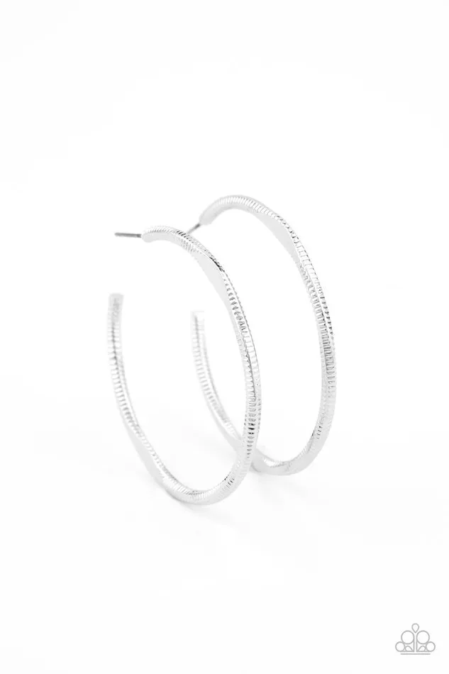 Paparazzi Jewelry Earrings Paparazzi Earring Spitfire Silver Paparazzi Jewelry Earrings Paparazzi Earring Spitfire Silver