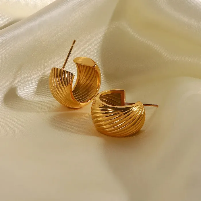 Earrings Mabel Love Co Golden Waves Earrings