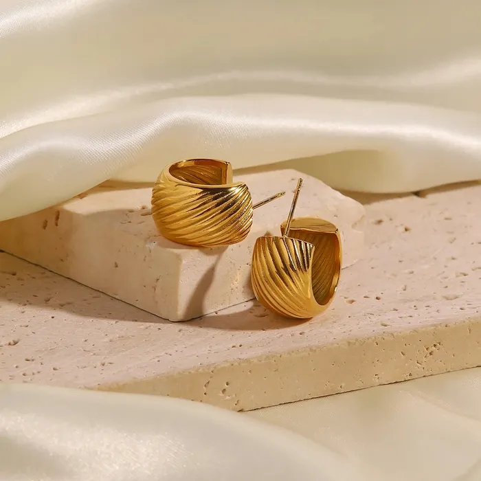 Earrings Mabel Love Co Golden Waves Earrings