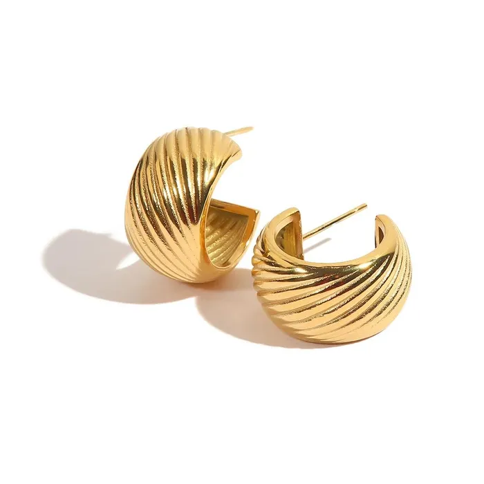 Earrings Mabel Love Co Golden Waves Earrings