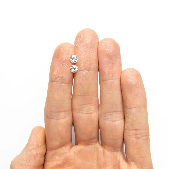 Rings Misfit Diamonds 099cttw 2pc 510x503x302mm 503x498x309mm SI HI Old European Cut Matching Pair 2443902