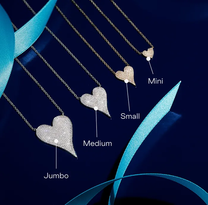 Mini Pave Heart Necklace SG Fine Necklaces