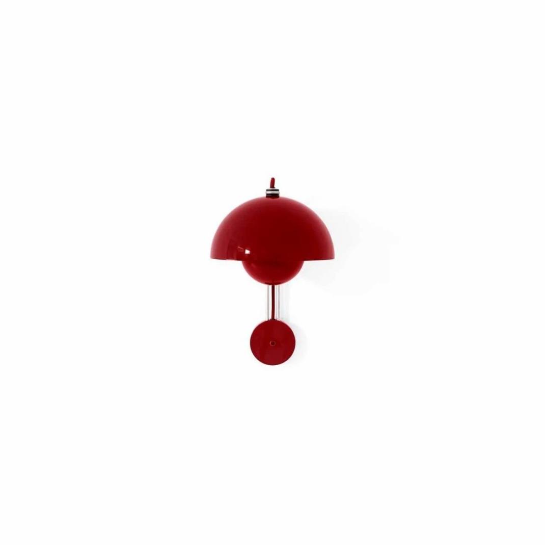 Flowerpot Vp8 Wall Lamp Vermillion Red  |   Wall lamps Lighting & Lamps Wall lamps